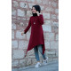 Asimetrik Tunik Bordo